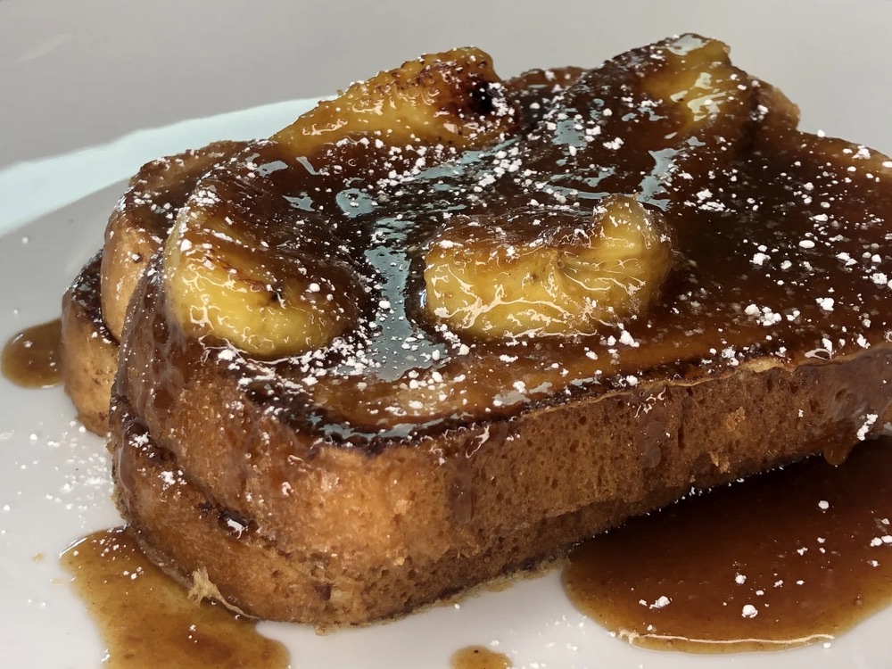 Banana Flambé French Toast